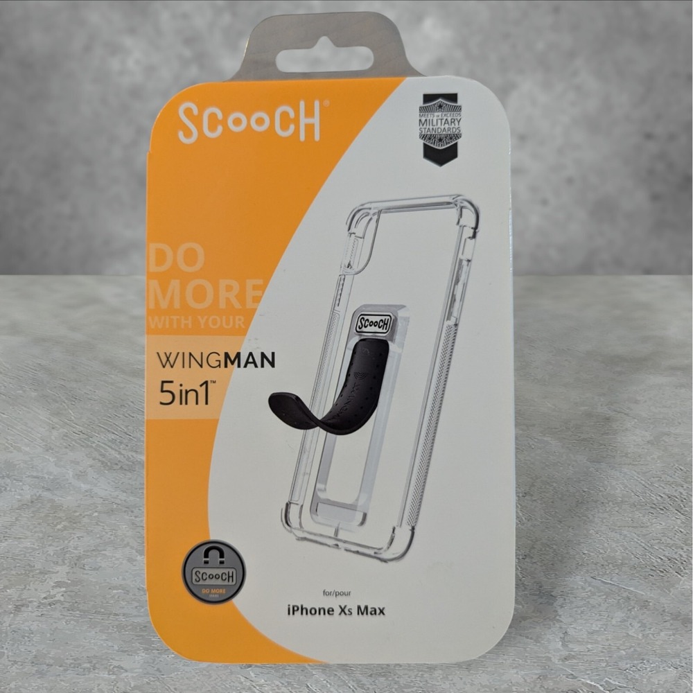 Scooch Wingman 5-in-1 Case For Apple iPhone Xs Max - Clear See Description A5